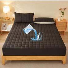 Simple Solid Color Quilted Bedsheet! Practical First Choice! Soft And Dirt Resistant, Machine Washable And Suitable For Multiple Scenarios, Skin Friendly And Soft, Suitable For All Seasons, Skin Friendly, Silent And Dirt Resistant