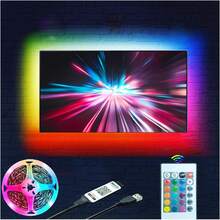 LED Lights For TV 16.4ft LED Light For 45-75 Inch TVs RGB Lights Backlight Behind Music Sync Bluetooth APP And Remote Control TV LEDs Strip USB Powered For Bedroom/Gaming - 9.8ft - View 7