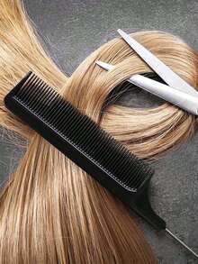 1PC Professional Hair Coloring Comb - Dual-Ended Tinting Brush & Pointed Tail Design, Lightweight Yet Sturdy Rat-Tooth Comb For Precise Application, Ideal For Salon, Home Use, And Travel - Perfect For Fall & Christmas Styling