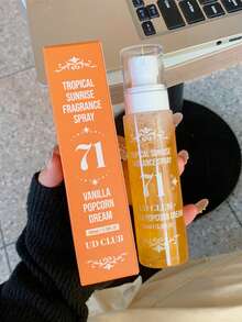 1 Bottle Brazilian Selected Fragrance Mist, Indoor & Outdoor Air Freshener, Scents: Vanilla Popcorn, Caramel Coconut, Forest Floral, Tropical Citrus, Tropical Coconut, Tropical Citrus, Vanilla Popcorn, Vanilla Popcorn, Limited Edition Aroma, Multi-Layer Mood Enhancing Mist, Long-Lasting Natural Fresh Charm Essence, Releases Elegant Lasting Fragrance, Suitable For Dates, Parties, Gatherings, Travel, Holidays, Home, Hotel, Office, Ideal Gift For Family, Relatives And Friends. - Various Fragrances - View 11