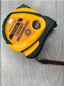 1 pieza Cinta métrica retráctil de 25 pies, cinta métrica para el hogar de fácil lectura, juego a granel para ingenieros y contratistas, con función de rebobinado automático y bloqueo