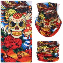 Masque crâne, protection contre la poussière, le vent et le soleil, pour hommes et femmes à moto, foulard magique multifonction, protège-poignets pour femmes, bandeau, randonnée en plein air, voyage à moto, protection solaire, masque polyvalent