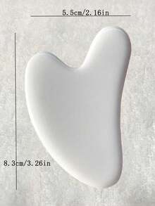 1 件心形 SPA 按摩蜂蜡刮痧板按摩刮板面部按摩器针灸刮痧板面部按摩器 - 彩色 - 查看 6