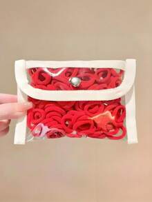 300pcs/Set Colorful Small Hair Ties, Cute Candy-Colored Scrunchies, Various Vibrant Candy Colors, Easily Matched With Different Hairstyles And Outfits, Suitable For Girls And Women, Great For Daily Hairstyles Or As Cute Little Gifts, Wide Appeal ,Ponytail Holders ,Hair Elastics ,Hair Rubber Bands ,Hair Rope