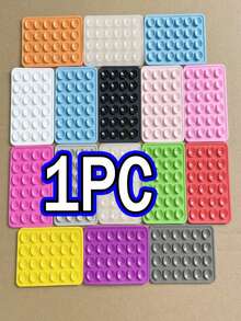 4/3pcs Double-Sided Thickened Silicone Phone Sticky Grip, Non Slip Silicon Adhesive Phone Stand Sticky Phone Case Mount Hands-Free Phone Accessories Holder For Selfies And Videos,1/2/5/8/10/20pcs,Multifunctional Phone Accessory ,Fits All Models