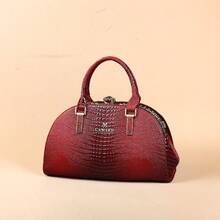 Bolso de mano elegante con diseño de nube, gran capacidad, sensación de alta gama, bolso de tote versátil para mujer, bolso cruzado elegante, minimalista para el uso diario, bolso de mujer de alta calidad con estampado de cocodrilo