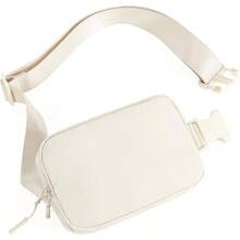 CLUCI - Rionera pequea para mujer, bandolera en todas partes de moda, rionera para mujer con correa ajustable, A1 - 2 Blanco, Pequeo - A1-2 Blanco - Ver 6