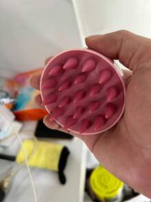 1 件硅胶洗发刷，家用头发清洁按摩器，适用于头皮，缓解瘙痒 - 彩色 - 查看 8