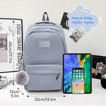 RENDIN Mochila para Laptop,Backpack Mujer/Hombre También se Puede Utilizar Como Backpack o Travel Backpack - azul - Ver 5