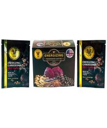 VM Energizing Mushroom Coffee-Reishi With Ginseng &Amp; Carbo Mix-Instant CoffeeNatural Ganoderma With Instant CafeDietary Supplement8-In-1 Mushroom CoffeeMix Coffee Organic ClassicMade In USA(30)S - Flavor NameA - 查看 3