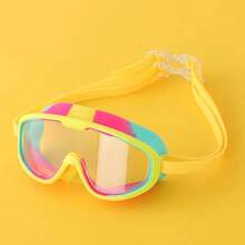 6-14岁儿童游泳镜，宽视野游泳镜，防漏防雾防紫外线青少年游泳镜 - 黃色 - 查看 4