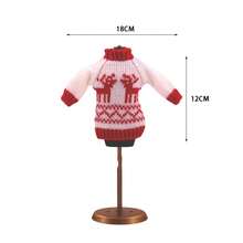 1 pieza Muñeca elfo navideño para repisa / Muñeca de 25-30cm, Suéter tejido con estampado temático navideño, Atuendo navideño, Regalo festivo