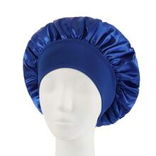 1 pieza/2 piezas/3 piezas Gorro de satén de borde ancho y alta elasticidad para mujeres, belleza, cuidado del cabello, posparto, quimioterapia