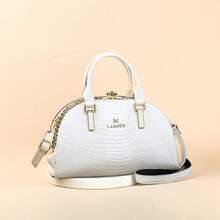 Bolso de mano elegante con diseño de nube, gran capacidad, sensación de alta gama, bolso de tote versátil para mujer, bolso cruzado elegante, minimalista para el uso diario, bolso de mujer de alta calidad con estampado de cocodrilo