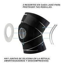 Rodillera Ortopedica, 1Pz Rodilleras Deportiva para Dolor de Rodillas, Rodillera Gym Ajustable con Protector Estabilizador para Gym, Basquetbol, Voleibol, Correr, Rodillera de Compresion para Mujeres y Hombres - Azul - Ver 9