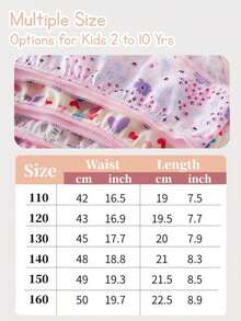 Girls Briefs, Pack Of 24, Cute Underwears For Toddlers Girls 2-3/4-5/6-7/8-10 Yrs, Pink Color Shorts, Floral & Heart Random Prints, Soft & Comfortable Perfect For Play & School - Multicolor - View 10