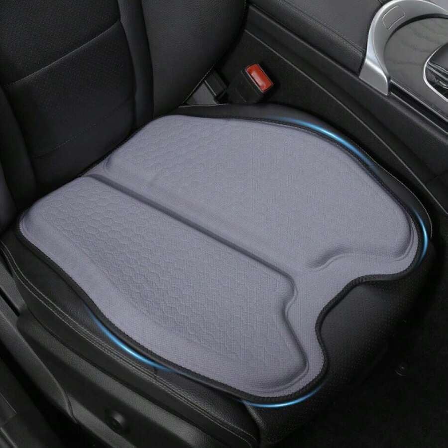 Soft Thin Gel Seat Cushion For Car Seat, Office Chair, Wheelchair, Stadium - Non-Slip Car Seat Cushions With 1 Inch Gel - Sciatica & Tailbone Pain Relief (Blue Gray),19067562 - Bụi hồng - Xem 1