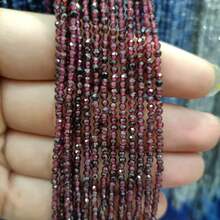 1 Strand Of Faceted Natural Ruby Loose Beads, Used For Jewelry Making, DIY Personalized And Fashionable Bracelets, Necklaces, Keychains, And As Jewelry And Accessory Components.