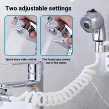 Faucet Extender With Detachable Shower Head - Durable Plastic Bathroom Adapter For Pet Bathing, No Electricity Needed, Easy Installation, Pet Bathing Accessory, Modern Bathroom Fixture, Stylish Design - Multicolor - View 3