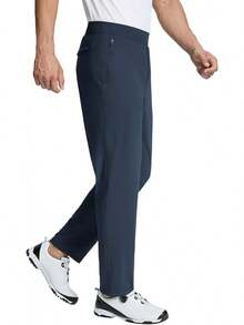 Men's Golf Pants Stretch Relaxed Fit 30" Sweatpants With Zipper Pockets Work Casual Athletic-2025 - B-xanh đậm - Xem 5