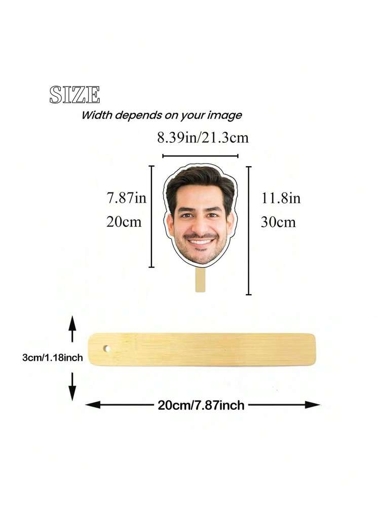 Personalized Face (1/3/5/10 Pieces) | Suitable For Bachelor/Bachelor Party Favors, Wedding Photo Props, Groom Face Decorations | Ideal For Grooms-To-Be Groups, Wedding Planners, Bachelor/Bachelor Party Emcees, Gift Makers, And Party Enthusiasts | Sturdy Wooden Stick, Reusable Fan Prop, Fun Party Fan, Wedding Photo Accessory, Birthday Party Decoration, Bachelor/Bachelor Party Fan Prop, Easy-Grip Handle ,Forever Love, Mother's Day Gift - Multicolor - View 3