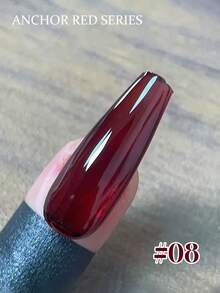 Miss Leia 1-9 15ml Autumn And Winter Nail Jelly Ankora Oxblood Red Glaze Gel Nail Polish Whitening Versatile Plasma Red Wine Red Ruby Red Nail Polish Popular Color Gel Varnish Beginner Nail Art UV LED Curing Can Soak Off Semi-Permanent Suitable For Beauty Salon Nail Salon Kit DIY Christmas Halloween Holiday Women's Gift Nail Art Suitable For All Seasons - 紅色 - 查看 11
