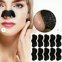Black Head Nose Strips (Needs To Be Moistened Before Use), Natural Charcoal Blackhead Removal Cleansing Strips, Large Self-Adhesive Nose Pore Strips, Suitable For Blackhead And Pore Cleansing, Deep Cleansing, Blackhead Remover, Effective Oil Control, Unisex - Multicolor - View 3