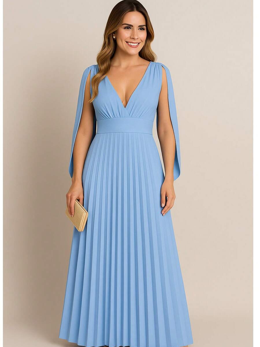 Women Dresses - Baby Blue - View 1