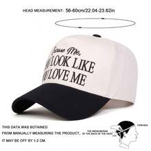 1Piece Men Letter Embroidered Patchwork Baseball Cap Outdoor Adjustable Sunscreen Leisure Hat Spring Autumn Travel Tourism Beach Vacation - 彩色 - 查看 2