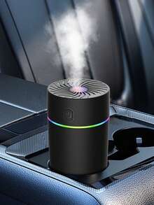 Odświeżacz powietrza i nawilżacz powietrza do samochodu, miniaturowy dyfuzor olejków eterycznych USB, inteligentny dyfuzor zapachów do samochodu, odpowiedni do różnych modeli samochodów, 7-kolorowe światła zmieniające się w zależności od koloru, do zastosowania w samochodzie, domu, podróży, sypialni, biurze.