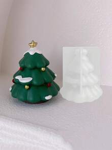 DIY Christmas Tree Silicone Mold Handmade Aromatherapy Candle Mold Gypsum Soap Mold Star Tree Epoxy Resin Drip Mold Home Christmas Day Atmosphere Plaster Ornament Home Decor Christmas Decorations Room Decor, Christmas Gifts