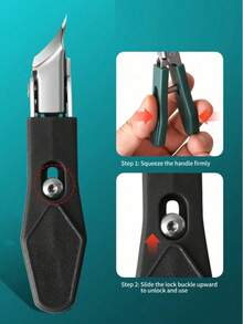 新款长柄弧形指甲钳，超锋利宽刃弯刀片指甲钳，指甲槽钳，鹰嘴钳，宽口修脚工具 - 彩色 - 查看 6