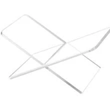 亚克力X型书本阅读架书立底座书架桌面书籍相册杂志展示架X型书立阅读托盘架 - 彩色 - 查看 11