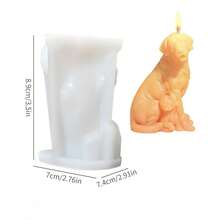 3D Golden Retriever, Teddy Dog Shaped Silicone Candle Mold, Poodle, Labrador Realistic Small Dog Aroma Diffuser Ornament Mold, Resin Crafts Fragrance Stone DIY Pet Handmade Gift Silicone Mold