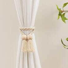 2 Pcs Strong Magnetic Curtain Tiebacks, Curtain Holdbacks, Outdoor Curtain Tiebacks, Hand-Woven Curtain Ties – Suitable For Halloween And Christmas Decorations,Room Decor