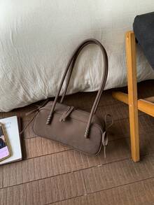 Merlard Retro Matte Handbag For Women, Versatile Shoulder/Underarm/Tote Bag, New Autumn/Winter Design - Coffee - View 6