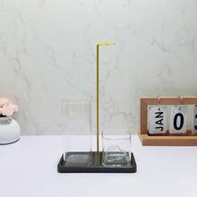 1 件二合一方形香座，金属丝香夹，适用于防飞灰香炉，配有可拆卸玻璃灰收集器和香烛储存盒，优雅香薰，适用于冥想、瑜伽、茶室和家居装饰 - 彩色 - 查看 17