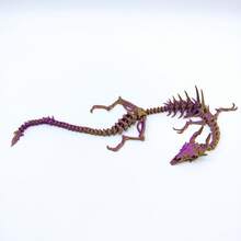 2026 New 3D Printed Articulated Bone Dragon Skeleton Model, Vintage Flexible Joints, Detailed Bone Texture, Collectible DIY Prop, Birthday/Easter/Holiday Gift, Decor, Toy - Multicolor - View 16