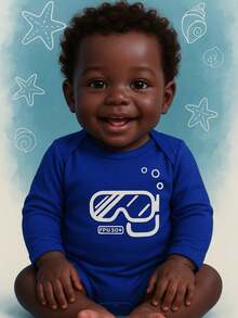 BABY BODYSUIT UV50+ PROTECTION - Blue - View 5