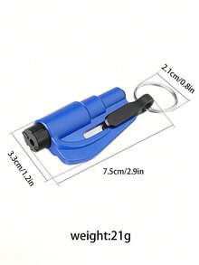 1pc/3PCS/6PCS 2-In-1 Emergency Seat Belt Cutter With Car Keychain, Hammer, Mini Fire Hammer, Car Emergency Escape Tool, Window Breaker, Portable Rescue Tool Keyring, Emergency Hammer