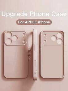 VRNOEI Carcasă de telefon cu protecție pentru lentile nouă, compatibilă cu 16, 15, 11, 14, 13, 12, 17 Pro Max, compatibilă cu 17 Air, 16, 14, 15 Plus, rezistentă la șocuri