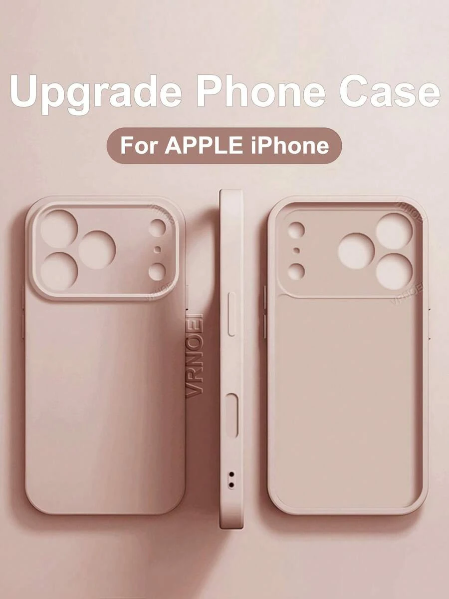 VRNOEI Carcasă de telefon cu protecție pentru lentile nouă, compatibilă cu 16, 15, 11, 14, 13, 12, 17 Pro Max, compatibilă cu 17 Air, 16, 14, 15 Plus, rezistentă la șocuri