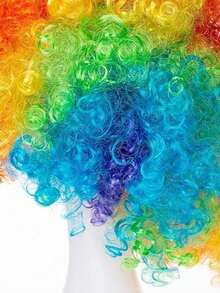 1pc Colorful Clown Wig, Suitable For Various Parties And Cosplay - Color - View 4