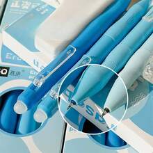 4pcs/Box Erasable Pens, 0.5mm Fine Tip, Blue/Black Ink, Quick Drying & Smooth, Suitable For Office, School, Planner, Exam, Christmas Gift, School Supplies, Christmas Present, Students, Art, High-End, Christmas, Students, Party Favor, Party Gift, Office, Learning