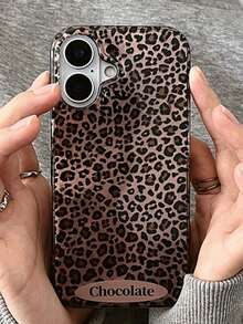 Luxury Cute Leopard Print Ombre Phone Case Compatible With IPhone 17 Pro Max 17 Pro 17 Air 16 15 14 Plus 13 12 11 Pro Max Glacier Pattern Gradient Shockproof Cover Shell - Small Leopard Print - View 1