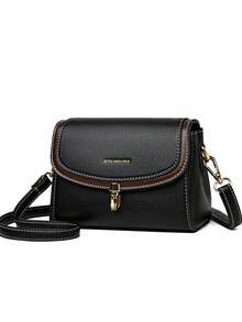 2026 高品质柔软PU皮革斜挎包 女士设计师单肩邮差包 新款女士包包 奢华手提包