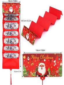 1pc Surprise Birthday Cash Gift Envelope, 6 Card Slots - Elegant Black & Gold Design, Unisex Holiday Wallet, Unique Memorabilia For Any Birthday Celebration, Cartoon Fantasy Theme, Cash Gift Display Box. Exquisite Gift Envelope. Delicate Souvenir. - Multicolor - View 17
