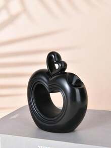 1 Nordic Creative Apple-Shaped Living Room Floral Decoration, Resin Dried Flower Vase, Home Decoration, Entryway Tabletop Flower Container, Living Room Accessory