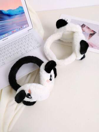 1pc Women/Student Winter Ear Muffs, Panda & Capybara Design, Foldable For Easy Storage, Warm & Windproof Ear Protection, Suitable For Outdoor, Commuting Fall