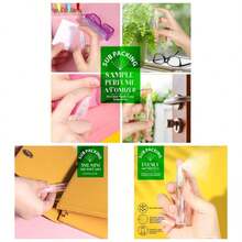 20Pcs Spray Bottle, Travel Spray Bottle 5ml Plastic, Fine Mist Atomizer Perfume, Refillable Bottle, Empty Bottle Travel